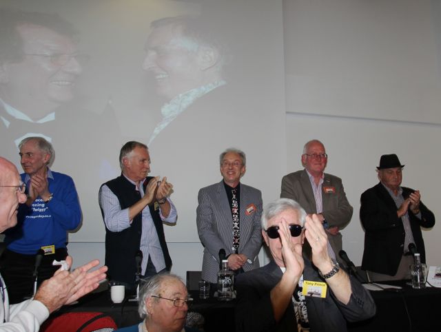 A standing ovation to recognise the hard work of Hans and Martin