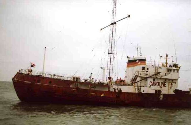 Starboard side of Ross Revenge
