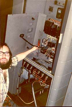 49 metre sw transmiter close up with Bob Nokes