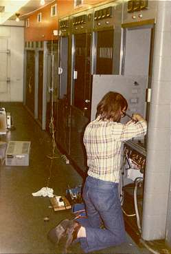 Bob Nokes at 49 metre band SW transmitter