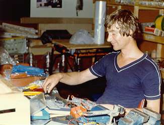 Robin Banks below on Mebo 2 off Libya in 1980