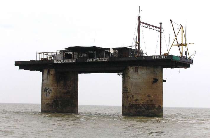 Sealand overview from west