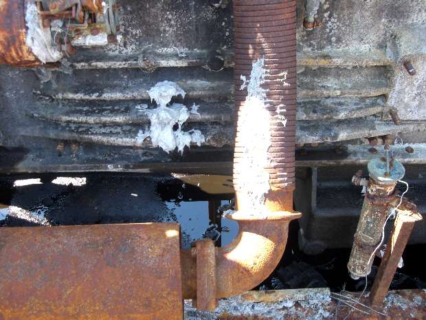 West generator exhaust manifold