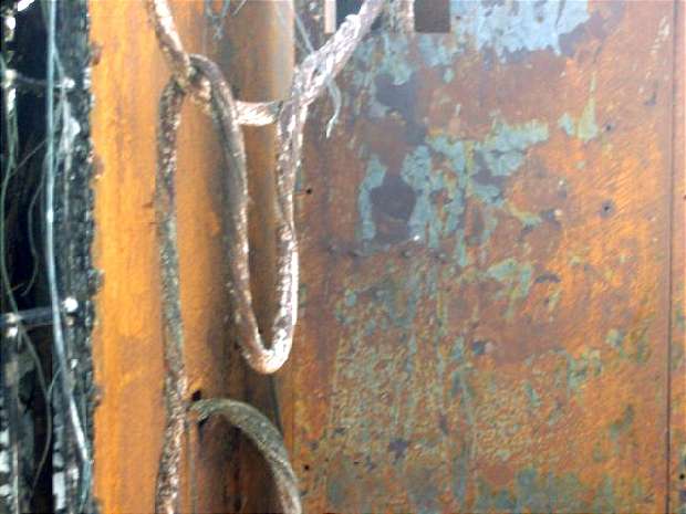 Burnt out generator house 2