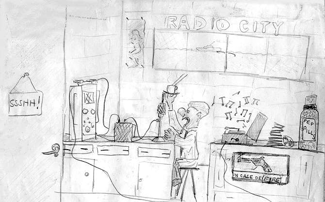 Listener Cartoon Poster