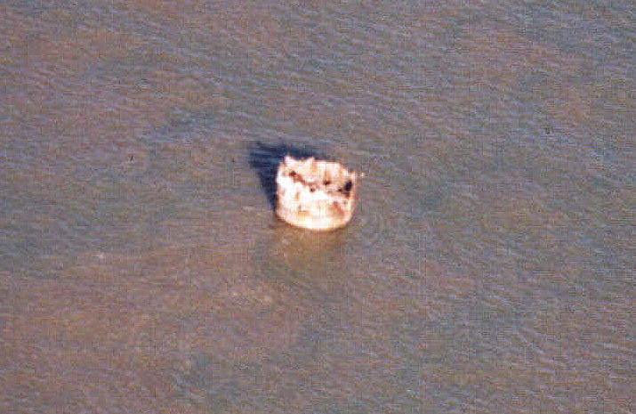 U3 HMS Tongue Fort Leg Stump from air 1996