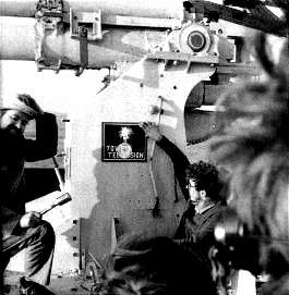 Tower TV test card by gun