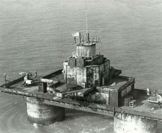 Sunk Head Fort from air close up
