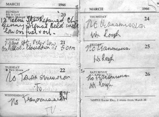 Bill Rollins Diary Page 2